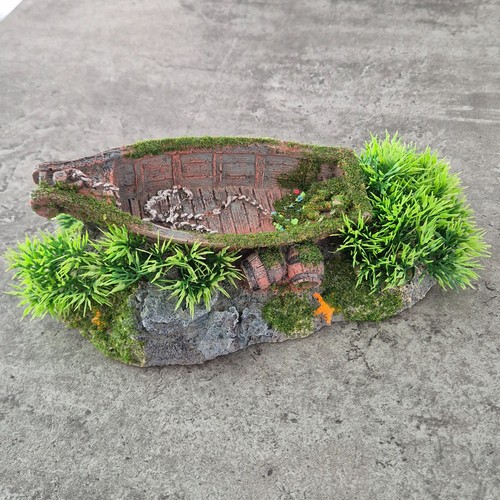 Mossy shipwreck aquarium - mossy,
