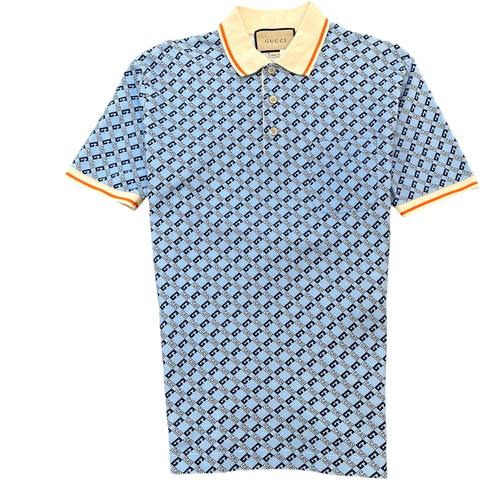 Gucci men geometric polo - men's, g