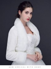 Ivory long sleeved faux fur