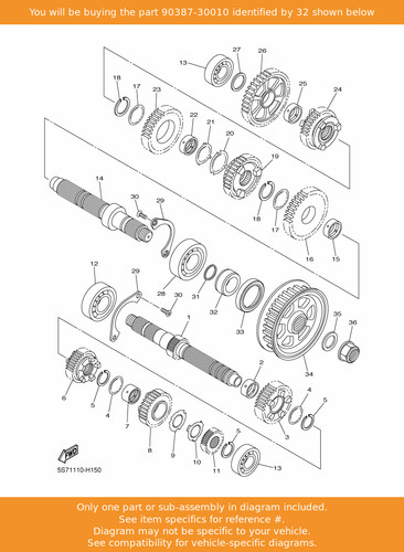Yamaha collar 90387 - yamaha, collar,