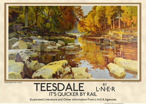 Vintage poster teeside - vintage, old