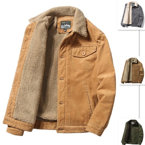 Men retro corduroy sherpa - men's,