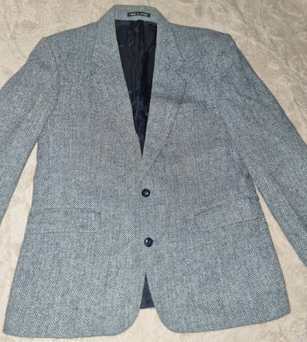 Vintage grey harris tweed - vintage,