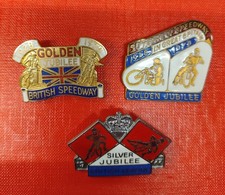 Vintage enamel badges