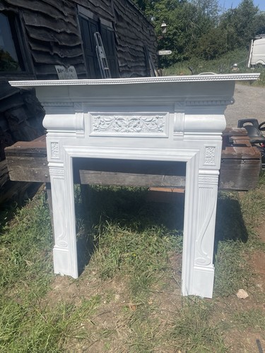 Antique fireplace surround - fireplace,