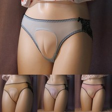 Girls Lace Shapewear Cross-Dressing Cameltoe Panties Mens Gaff Thong Sexy New