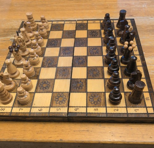Hand carved polish chess - carved,