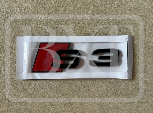 Audi gloss black rear boot - gloss,