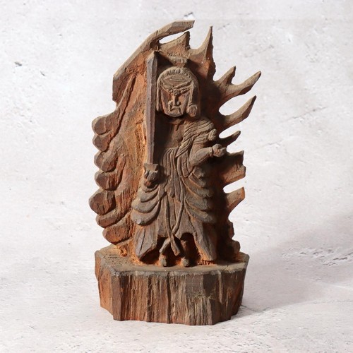 Japanese antique wood carved - japanese,