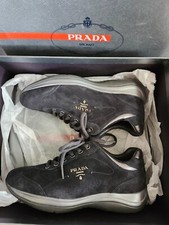 Womens new prada black suede - womens,