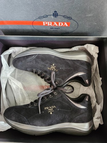 Womens new prada black - womens, suede