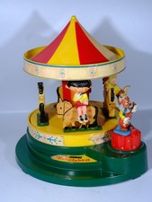 Vintage 1970s Magic Roundabout Carousel with 3 Figures