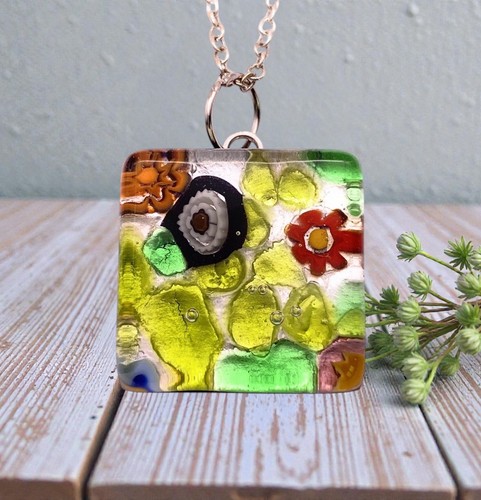 Handmade murano glass pendant - handmade,