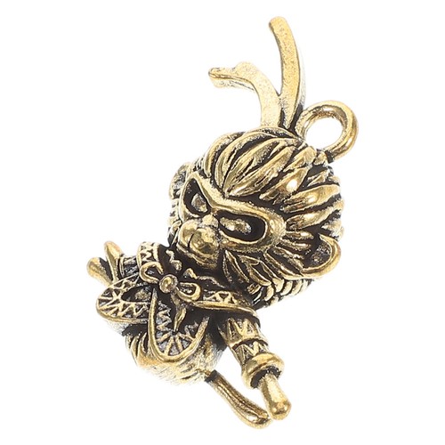 Brass monkey king ornament - brass,