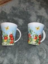 2 x Ringtons Mugs Cups Centenary 1907-2007 Summer Breeze Bone China