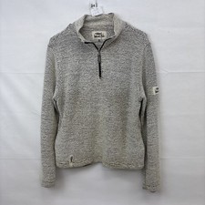 Weird Fish Women’s Beige Macaroni 1/4 Zip Jumper Size M