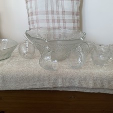 Vintage Punch Bowl Set +