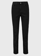 LADIES BLACK STRAIGHT LEG JEANS SIZE 18L