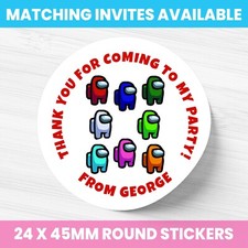 AMONG US SWEET CONE STICKERS