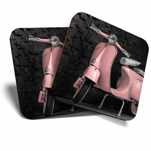 Coasters pink retro - x,