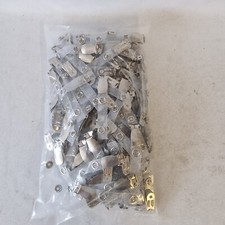 100x Crocodile Badge Clips For ID Card Badge Holders Metal - Free P&P Brand New