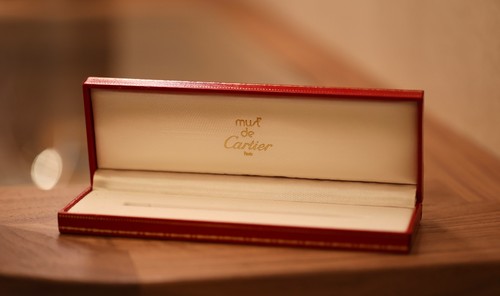 Cartier red pen box case - red,