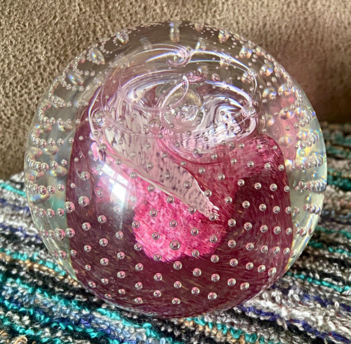Caithness glass cauldron - glass, "cauldron"