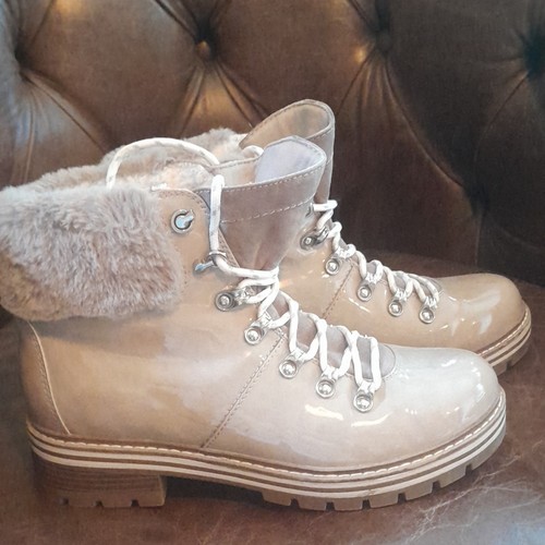 Landrover beige patent ankle - landrover,