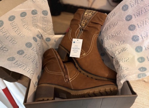 Pavers boots brown leather - pavers,