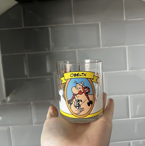 Vintage asterix obelix glass - asterix, &