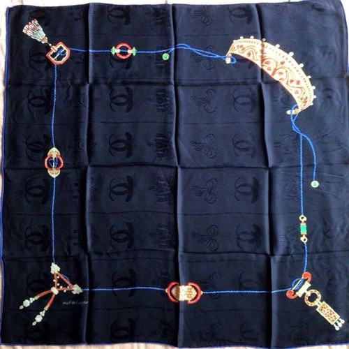 Cartier jewelry motif silk - jewelry,