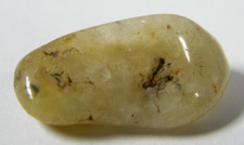 LOVELY GOLDEN BERYL or HELIODOR TUMBLESTONE - 2.4 x 1.3  cms 3.62 gms  #11