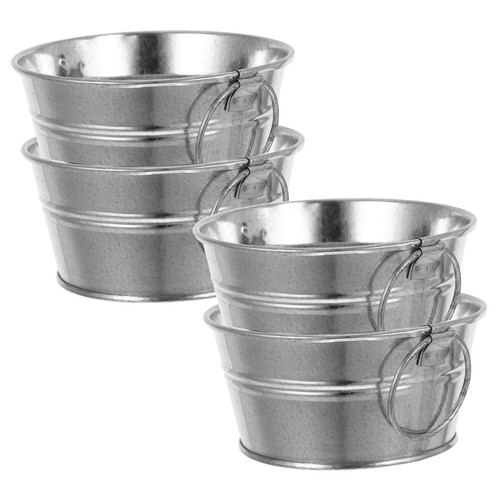 Set small metal buckets - set, 4
