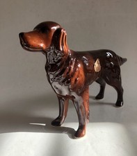 Melrose Pottery Stoke On Trent Red Irish Setter Dog Figure Figurine Ornament