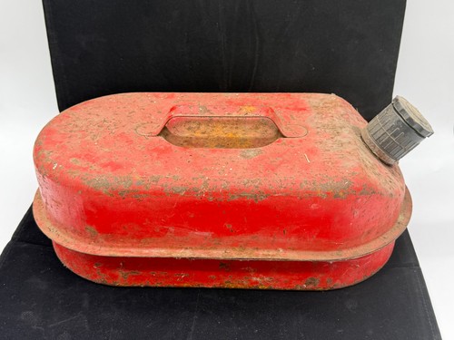Vintage petrol can red - vintage,