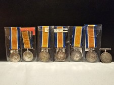 WW1 World War British War Medals Royal Navy & British Army Infantry Engineers x7