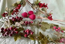 Vintage Artificial Fruit and Berries Decorations