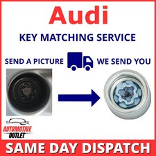 FOR AUDI A8 SECURITY MASTER LOCKING WHEEL NUT KEY BOLT MATCHING SERVICE UK