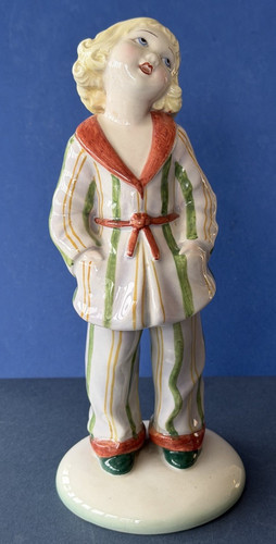Vintage ceramic blond girl