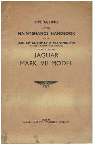 Jaguar mkvii mk7 borg warner - mkvii,