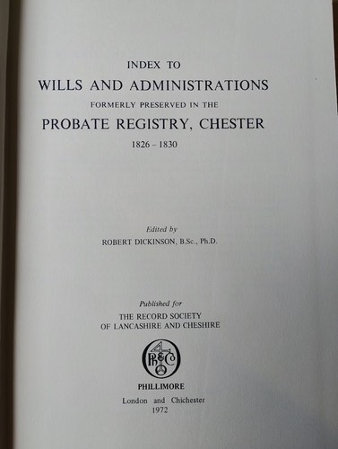 Index the wills and - to,