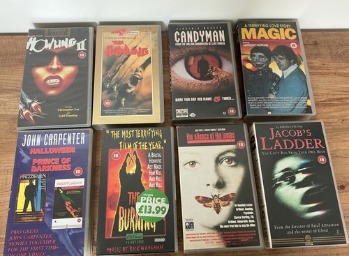 Horror movie vhs tapes - 8, x