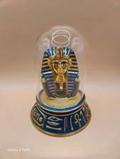 Egyptian Tutankhamun Mask Figurine Hand Painted Limited Edition Statuet Pharaoh 