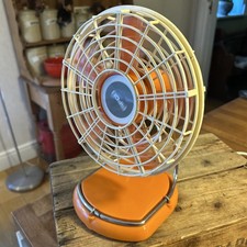 Vintage Pifco Orange Desk Fan