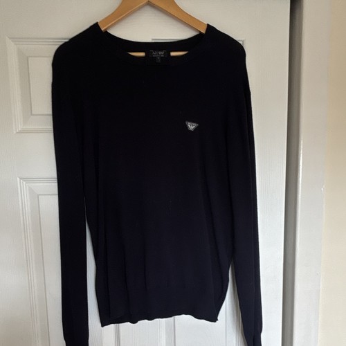 Armani jeans navy knit - armani,