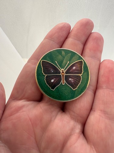 Vintage butterfly cloisonné - vintage,
