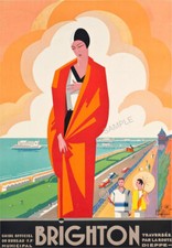 VINTAGE Travel POSTER BRIGHTON