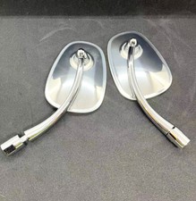 1 PAIR Classic Car OVAL ROUNG SIDE VIEW MIRRORS FOR VOLKSWAGEN BEETLE 1946-67