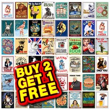 Metal Tin Sign Plaque Man Cave