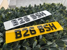 PAIR OF 4D GHOST NUMBER PLATES